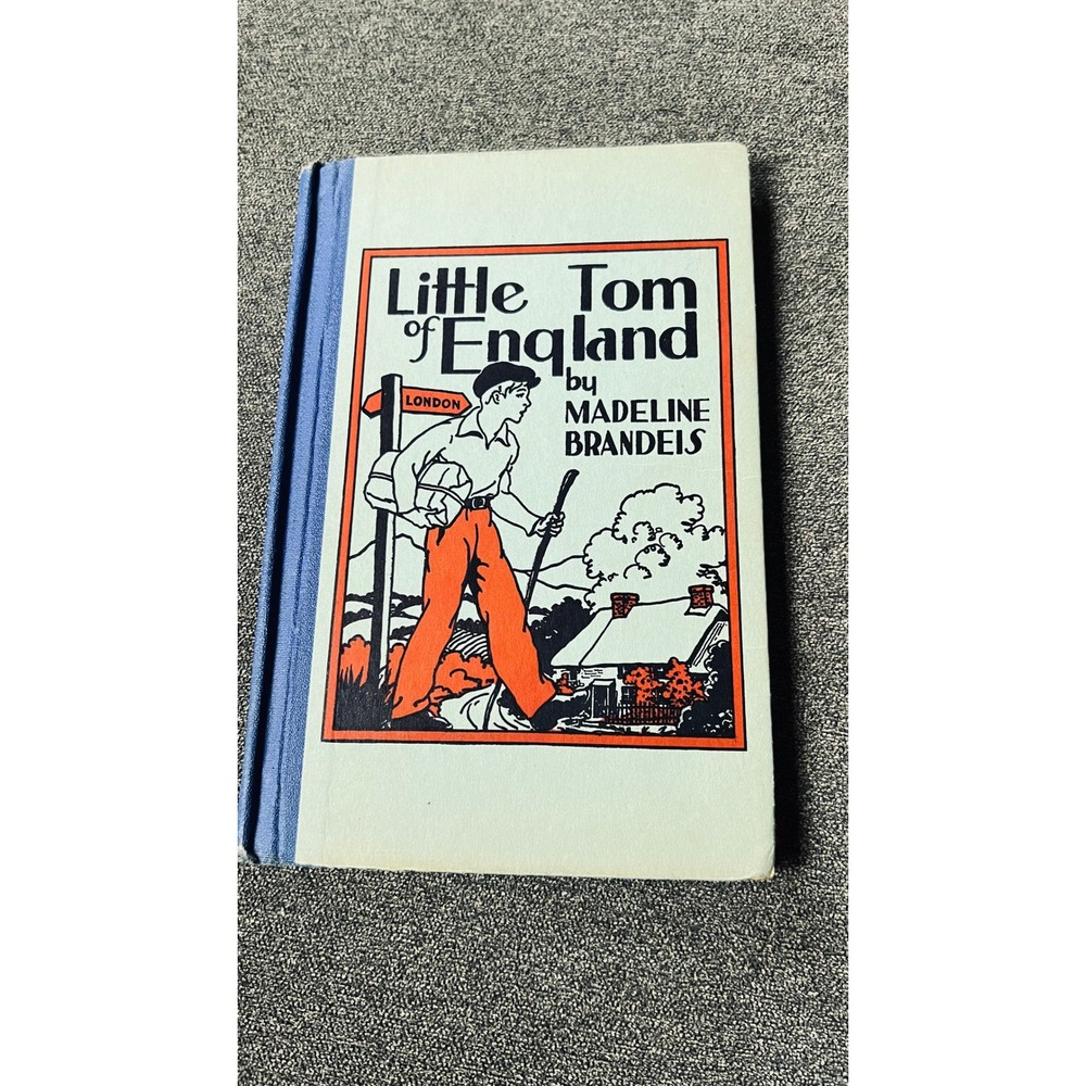 Madeline Brandeis Little Tom of England Book Kids OS‎ Blue Vintage Hardcover